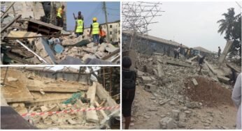 Workers Trapped As Building Collapses In Lagos