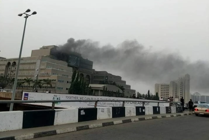Ministry Of Finance Headquarters On Fire