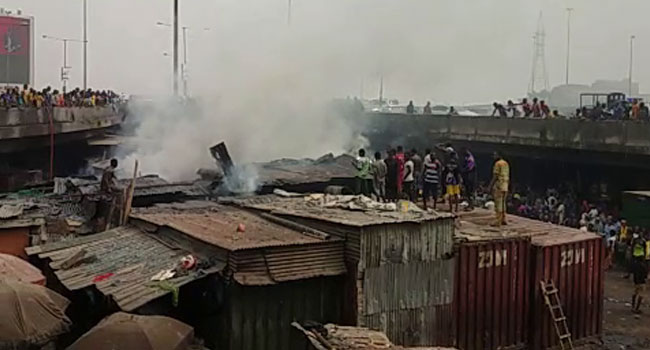 Apongbon Lagos Market Fire