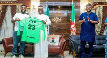 PHOTOS: Ex-Super Eagles Players Endorsed Yahaya Bello For 2023 Presidency Before Tinubu