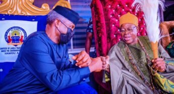 2023: Osinbajo Visits Olubadan, Says Nigeria Needs Leaders Willing To Serve
