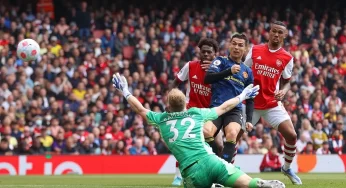 Ronaldo Scores 100th EPL Goal As Arsenal Beat Man United 3-1