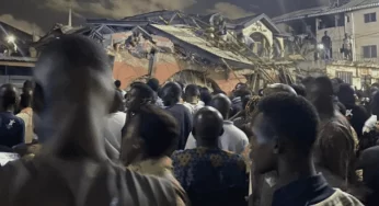 BREAKING: Many Trapped As Three-storey Building Collapses In Lagos (VIDEO)