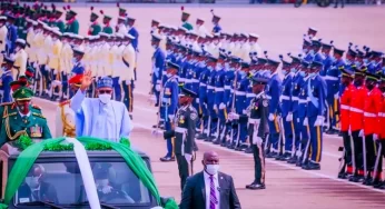 Three Military Officers Faint At Eagle Square Democracy Day Parade