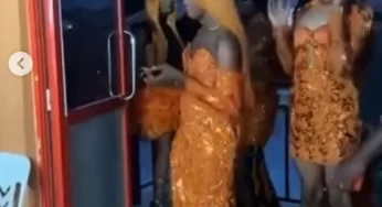 VIDEO: Nigerian Cross-Dressers Storm Colleague’s Birthday Party In Aso-ebi