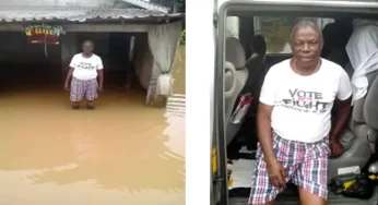 Bayelsa Traditional Ruler Sleeps In Car As Flood Ravages Palace