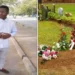 A collage of Kevin Kipyegon and a grave - NTV