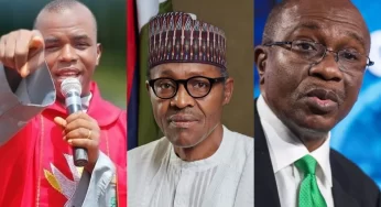 Father Mbaka Warns Buhari, Emefiele Over Nnamdi Kanu, Naira Scarcity
