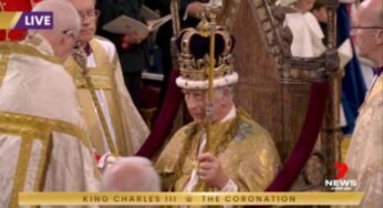 Charles III Crowned King At Westminster Abbey Solemn Christian Coronation