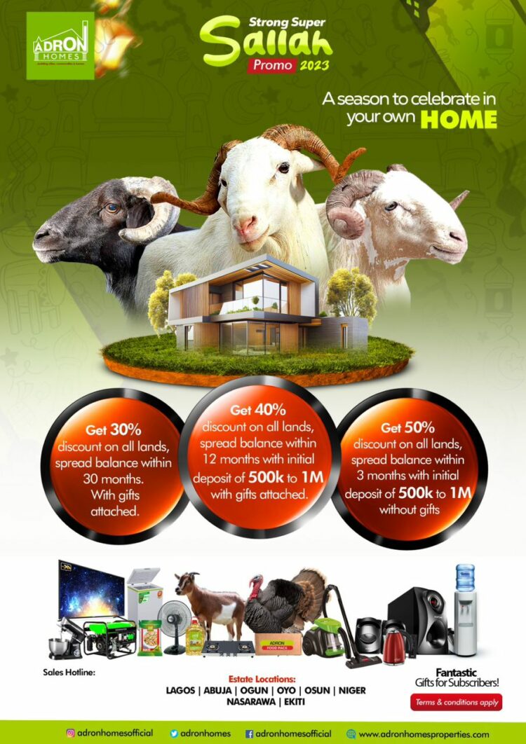 Adron Homes Sallah Promo