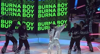 Burna Boy Performs At UEFA Champions League Final In Pictures