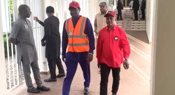 NLC, TUC Leaders Meet With Tinubu In Aso Rock