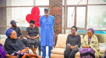 Remi Tinubu, Shettima’s Wife Visit Akeredolu’s Family