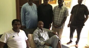 Peter Obi Visits Injured Ex-Eagles Star Tijani Babangida After Car Accident