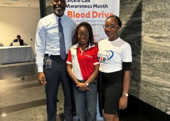 L-R: Amaechi Okobi, Chief Communications Officer, Access Holdings PLC; Ms. Timi Edwin,  Sickle Cell Champions and Founder,  CrimsomBow Sickle Cell Initiative, and Esther Graham, Team Member, Sustainability, Access Holdings PLC,  at the Access Sickle Cell Awareness Initiative event to mark Sickle Cell Awareness Month at the institution’s headquarters in Lagos…recently.