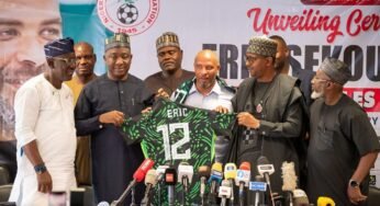 PHOTOS: NFF Unveils Éric Sékou Chelle As New Super Eagles Coach