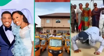 VIDEO: Jerry Eze, Wife Give Out Over 100 Tricycles On 18th Wedding Anniversary