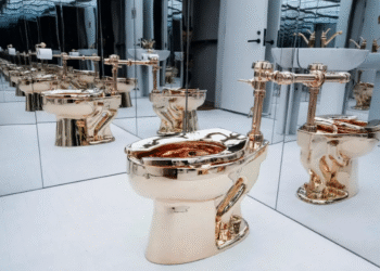 18-Karat Gold Toilet