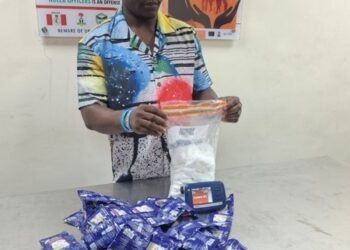 Cocaine Hidden in Starch Sachets